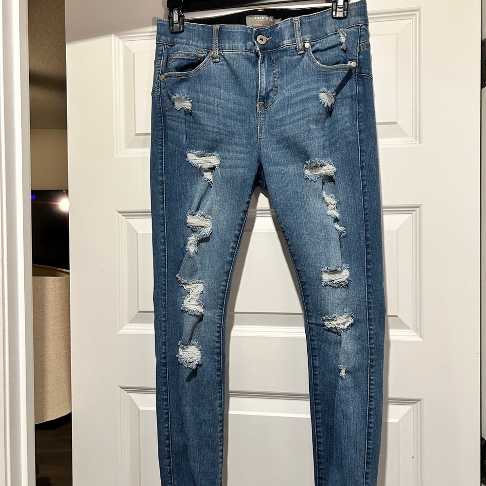 Torrid Distressed Blue Jeans for Women